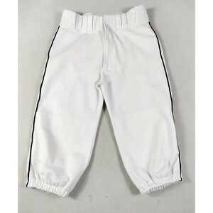Marucci Baseball Pants Mens Small White Side Stripe Cropped Knicker Athletic‎